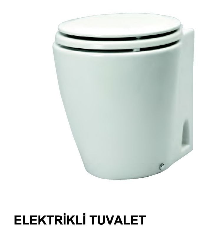 Matromarine Elektrikli Tuvalet 12 V Yuvarlak