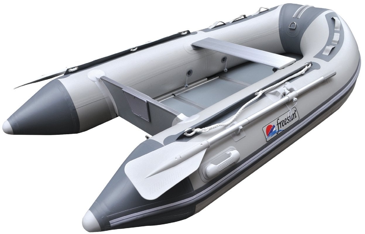 Freesun 2.70 m Ahşap Tabanlı Şişme Deniz Botu Gri