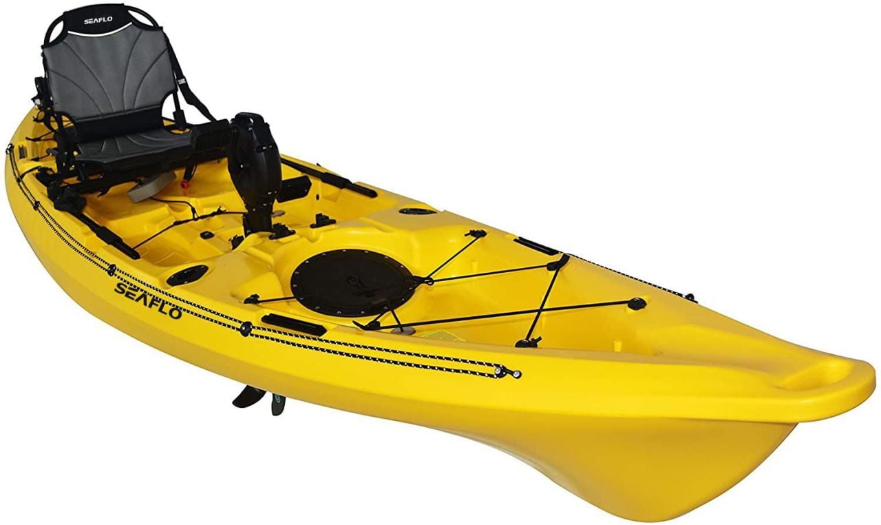 Seaflo Tek Kişilik Pedallı Kano MAKO12 Sarı