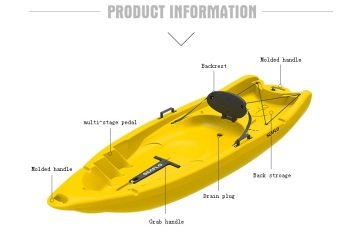 Seaflo Tek Kişilik Yetişkin Kano - SF-2002 Kırmızı