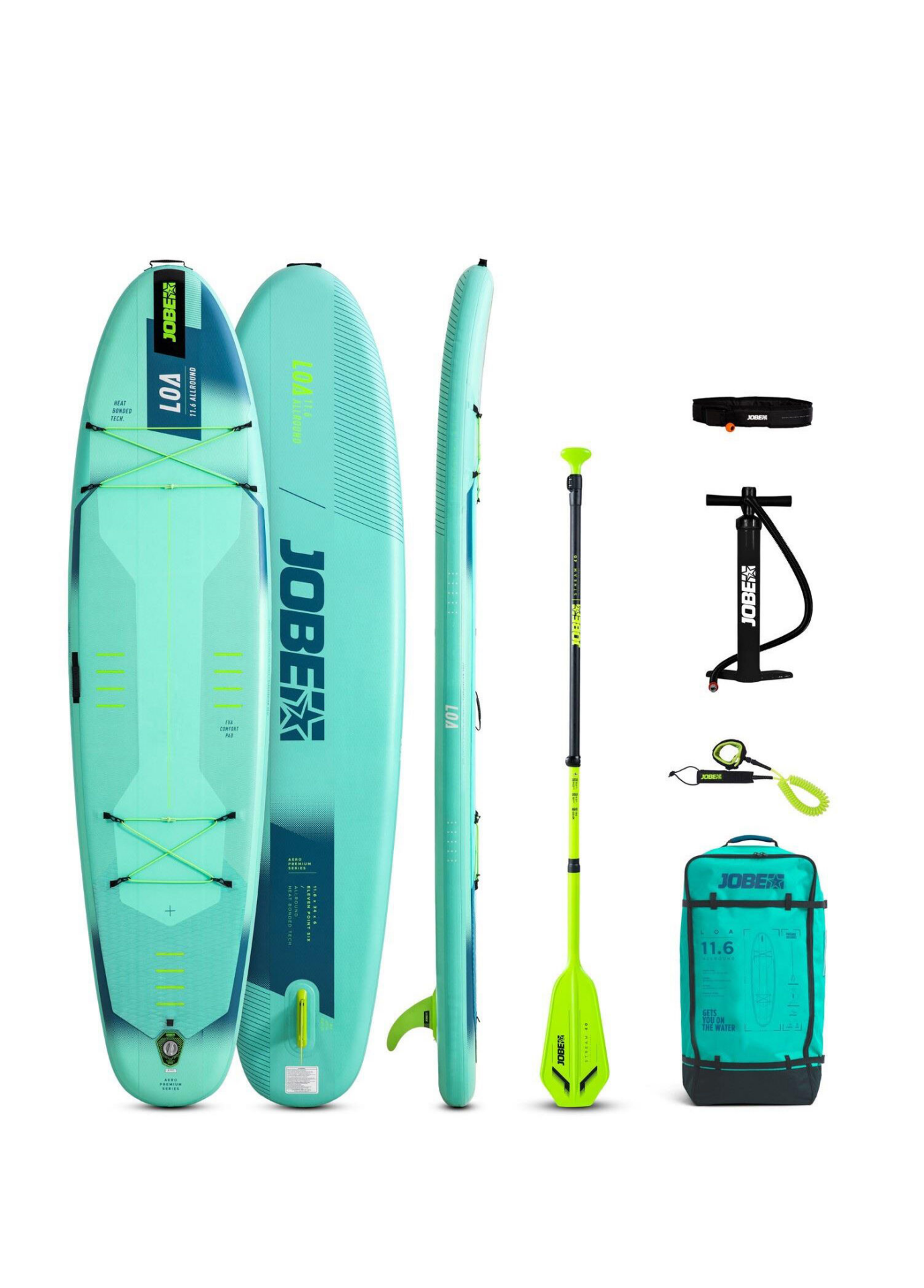 JOBE  Loa Sup Board 11.6 Seti Yeşil 350x86x15 cm
