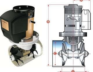 THRUSTEMS BAŞ PERVANE EMS-S90 6.3 HP 12 V 185MM