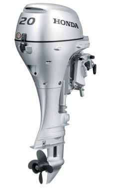 Honda BF 20 HP Kısa Şaft Trimli - Direksiyon Sistemli Dıştan Takma Deniz Motoru